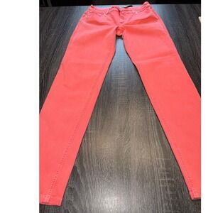 Chico's SO Slimming Coral Pink Jeans Size 0/4 Cropped Bootcut Pants